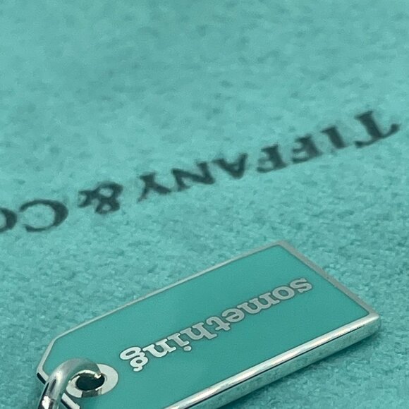 RARE Tiffany Something Blue for the Bride Wedding Charm or Pendant Blue Enamel - Picture 6 of 10